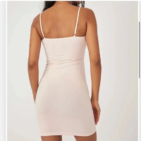 Free People Intimately Pale Pink Bodycon Slip XS / S - Picture 2 of 7